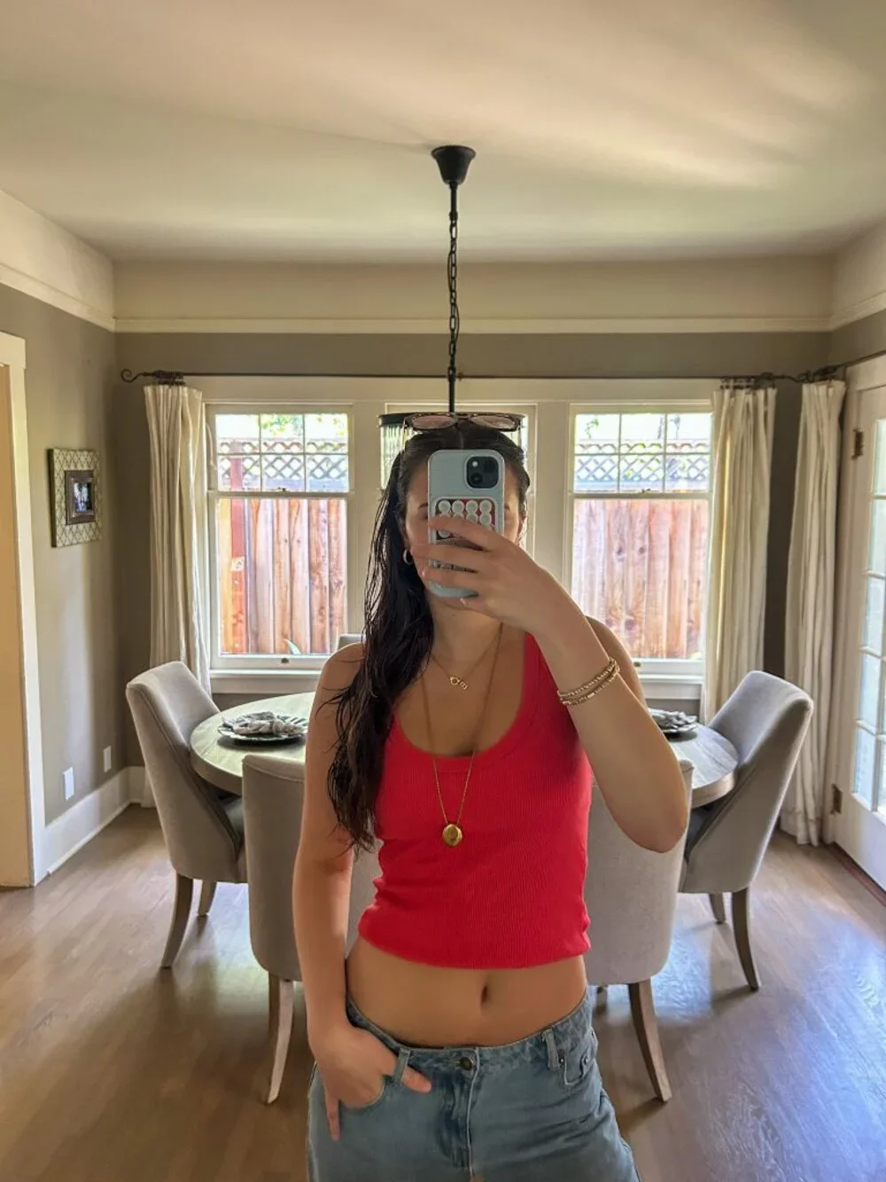 Universal Thread Coral Ribbed Tank Top 🍉☀️ - Picture 2 of 5